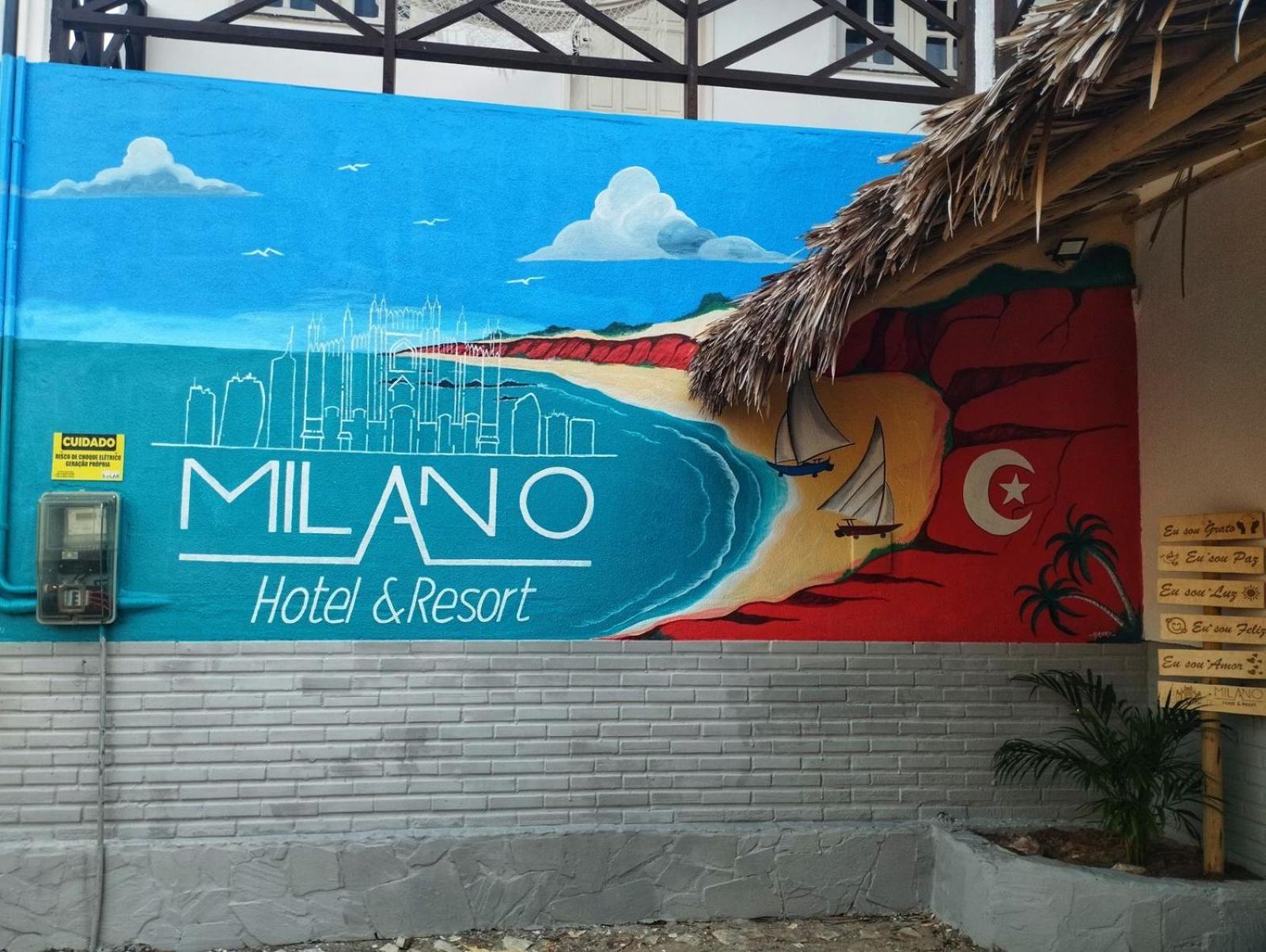 Milano Hotel Pousada Canoa Quebrada Exterior photo